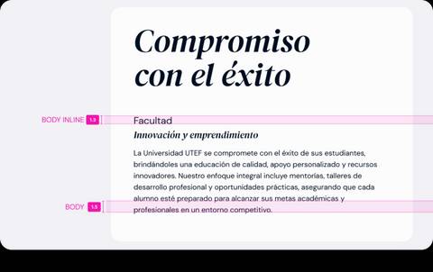 A screenshot showing a webpage about a university's commitment to student success in innovation and entrepreneurship.